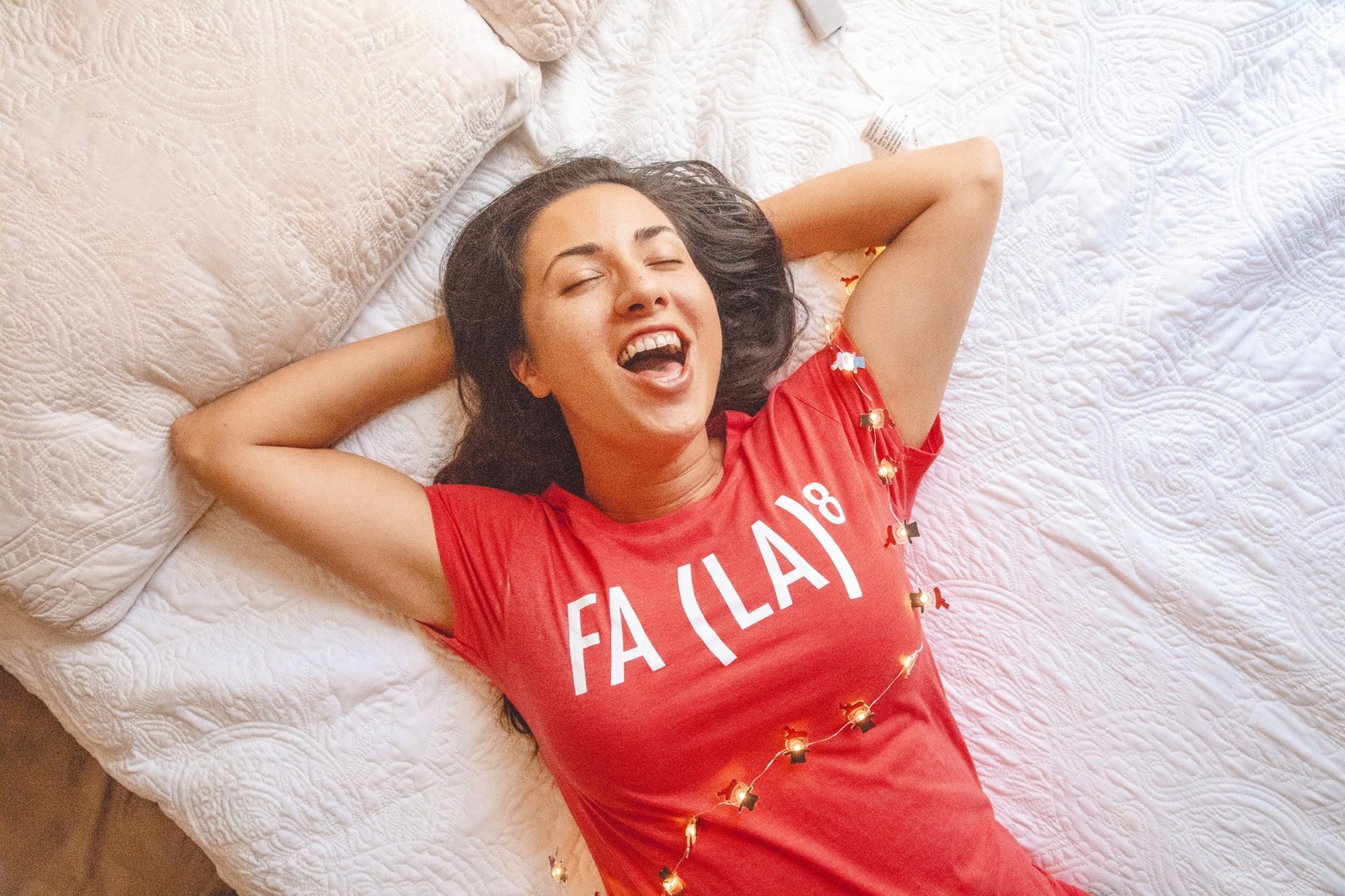 Womens FA (LA)8 T Shirt Funny Nerdy Math Christmas Carole Graphic Novelty