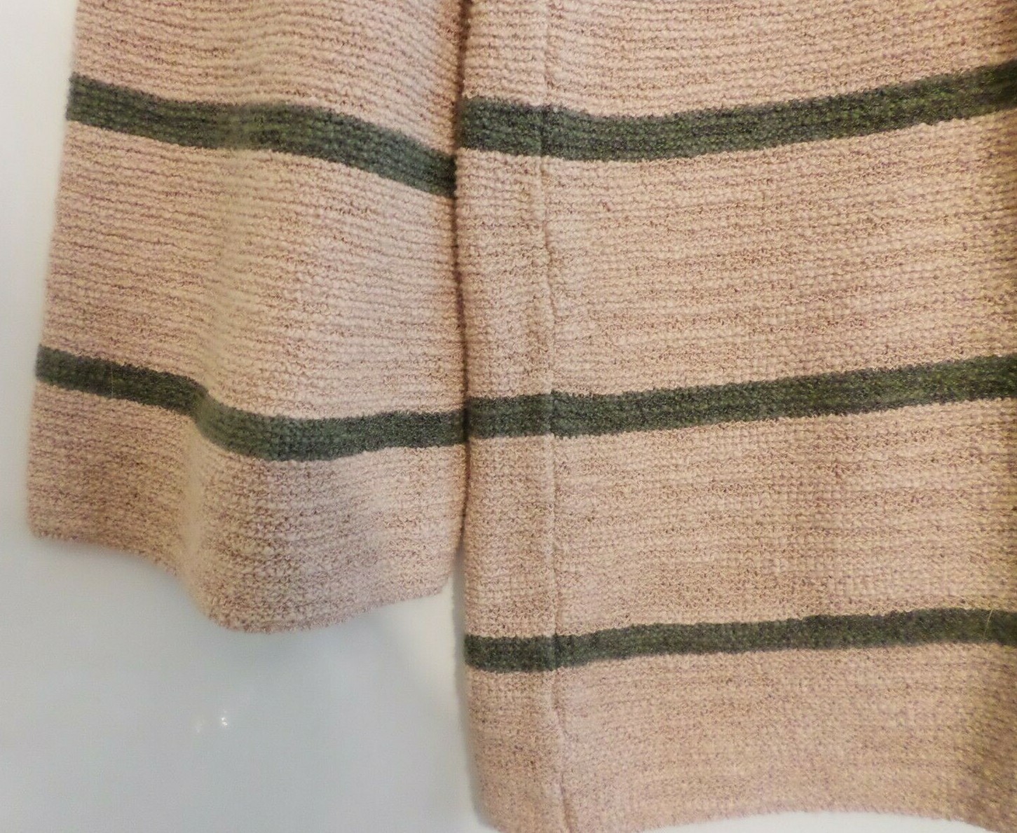 NWT J JILL LS HOODED SWEATER/TUNIC-XS-CHABLIS/CWY STRIPE-MEDIUM WEIGHT-CUTE!