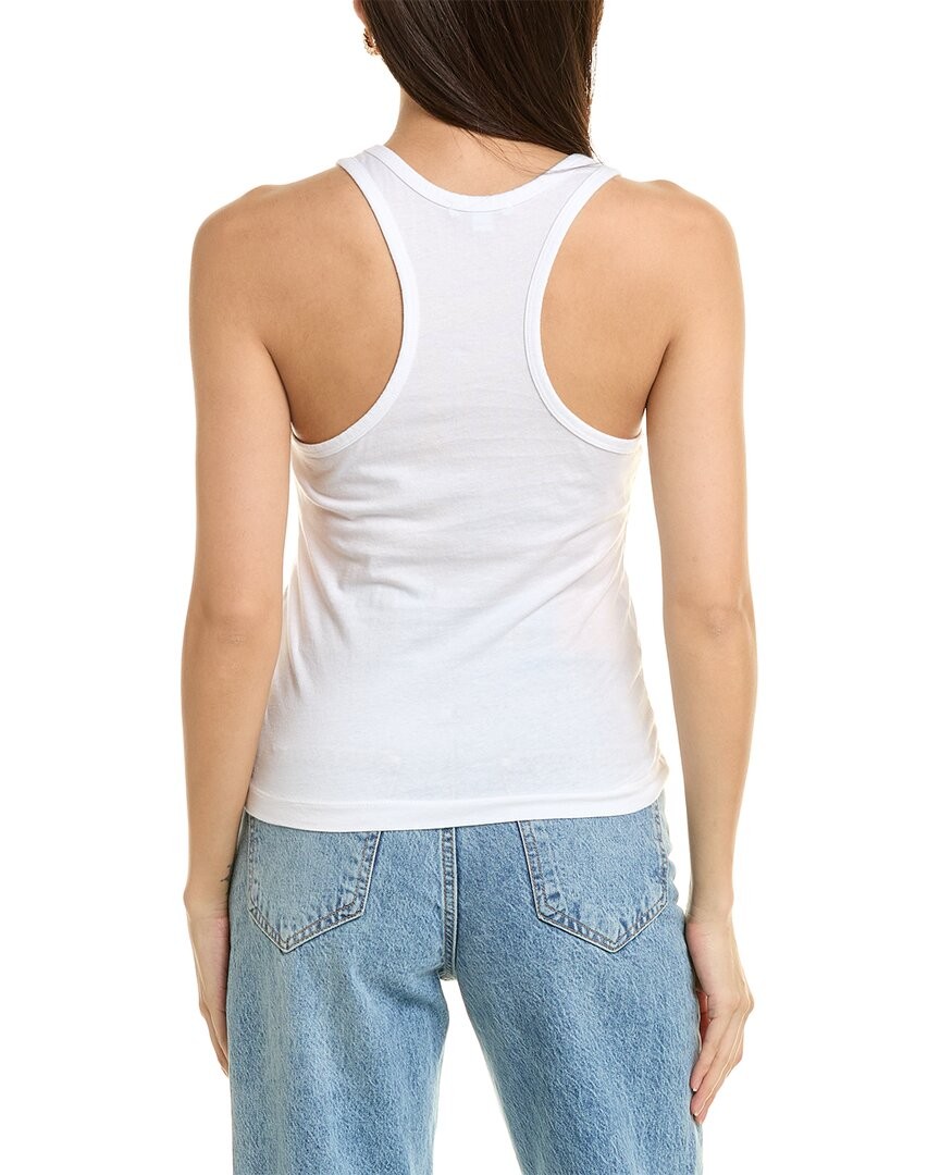 James Perse Cut Away Racerback Tank Women’s White 0