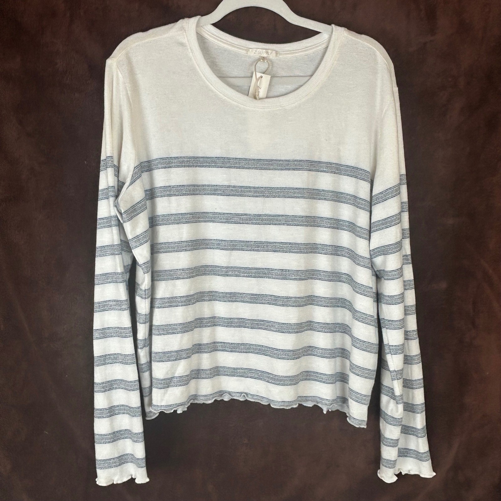 NWT Soft Knit Light Sweater XL Preppy Casual Coastal Relaxed Nautical Z Supply