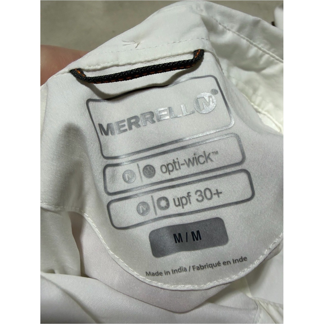 Merrell White Short-Sleeve Button-Down Shirt Ophelia medium