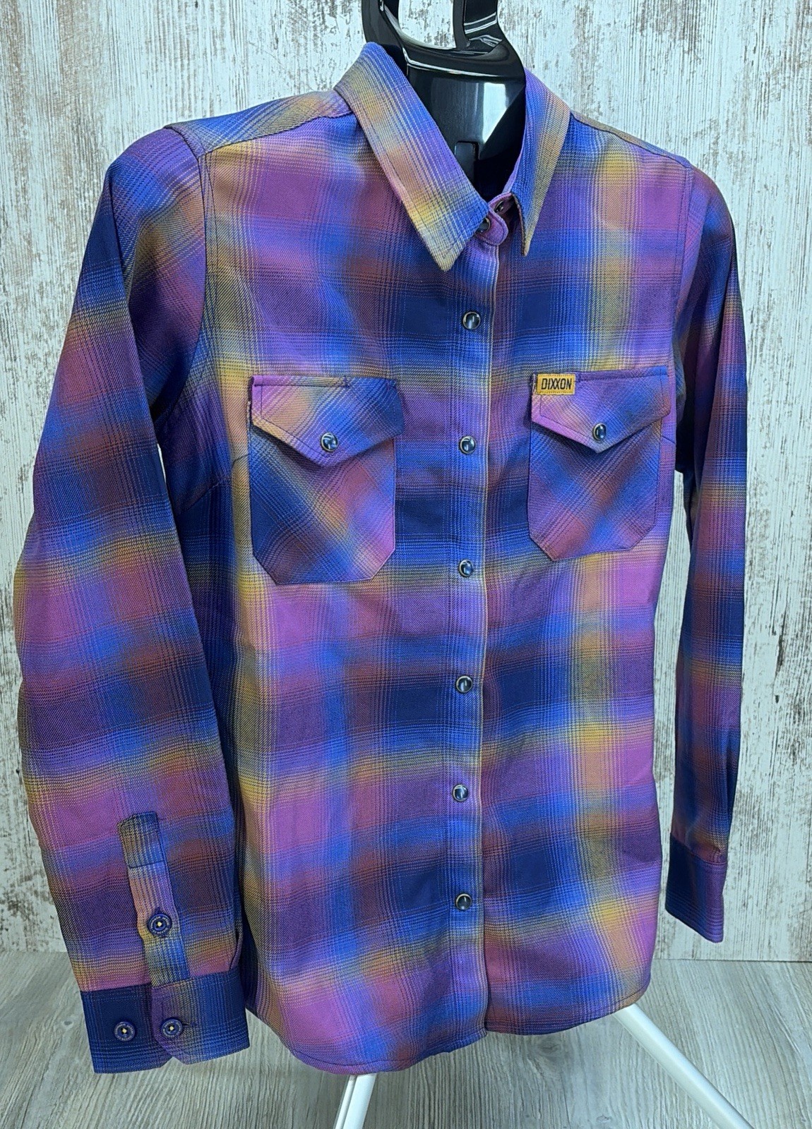 Dixxon “DESERT MORNINGS” Long Sleeve Flannel Shirt Size Small New NO Tags