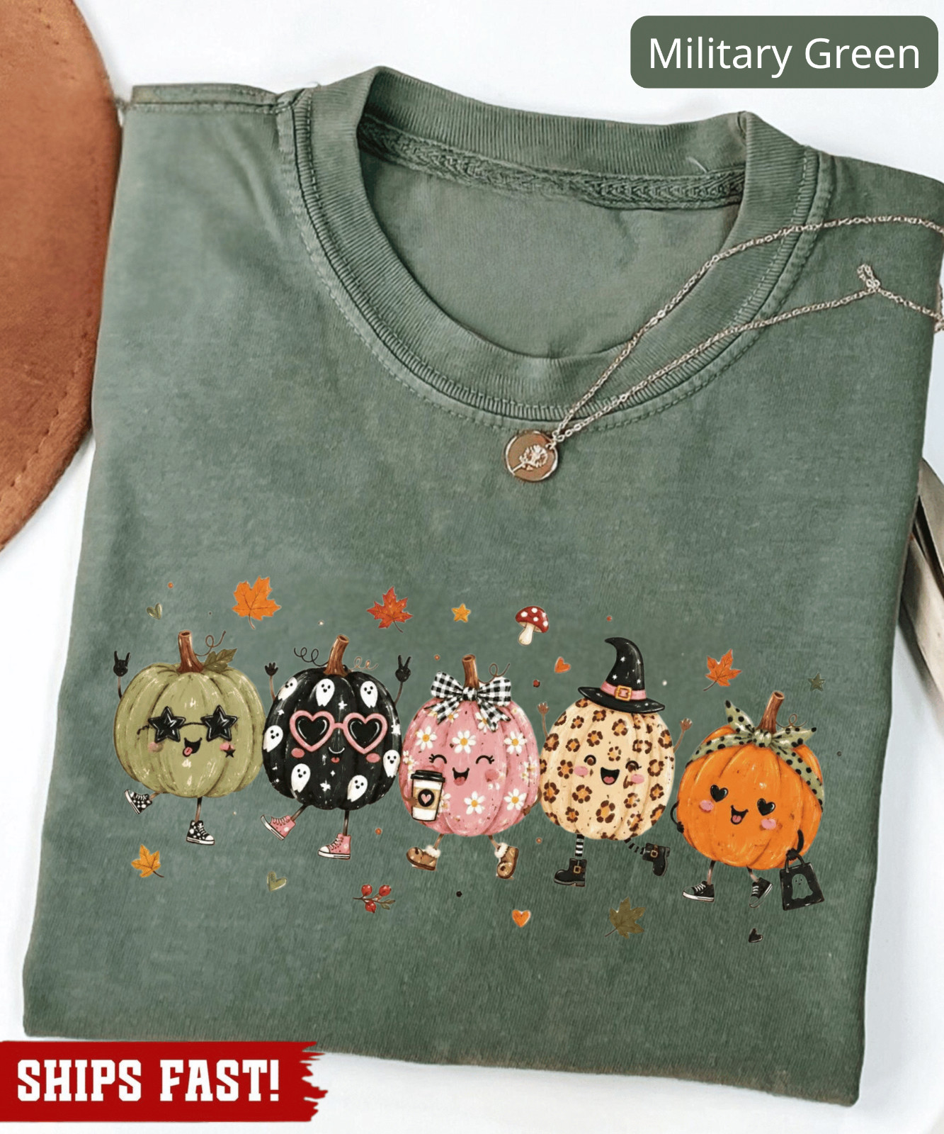 Cute Halloween Pumpkins Shirt, Kawaii Pumpkin Friends Tee, Spooky Season Fall Gr