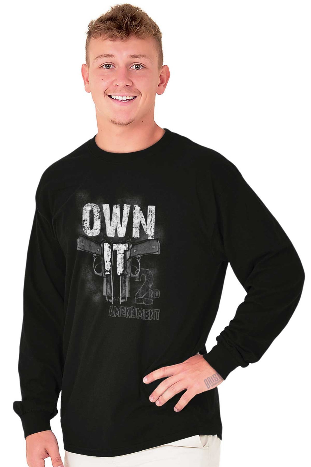 Gun Rights 2nd Amendment Bear Arms 2A Gift Long Sleeve Tshirt for Men or Women