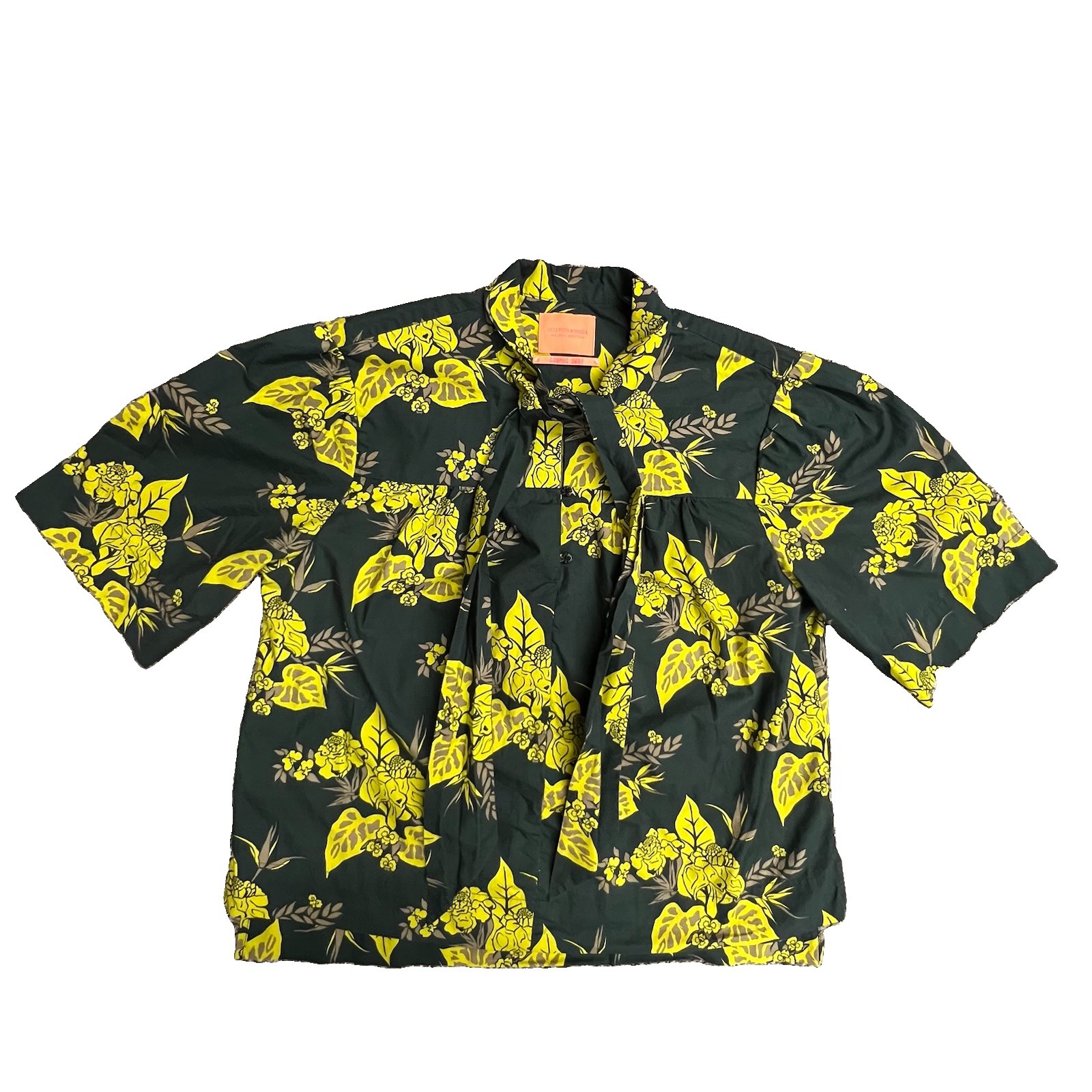 scotch & soda Maison scotch cosmic surf womens hawaiian floral cotton blouse L