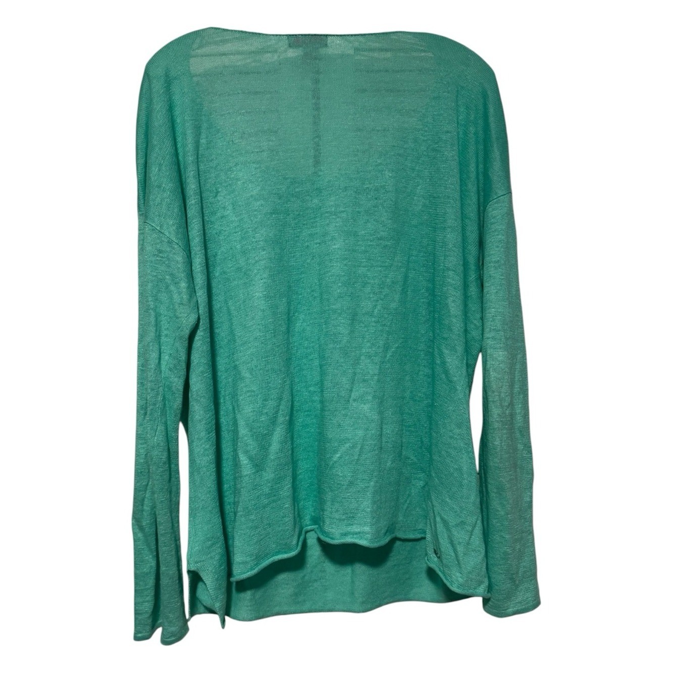 Lilly Pulitzer Alana Boatneck Linen Sweater Sea Green Size XL