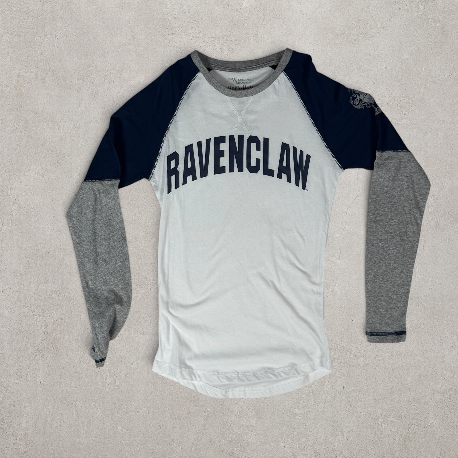 Universal Studios Womens Harry Potter Ravenclaw Colorblock LS Shirt XS NWT