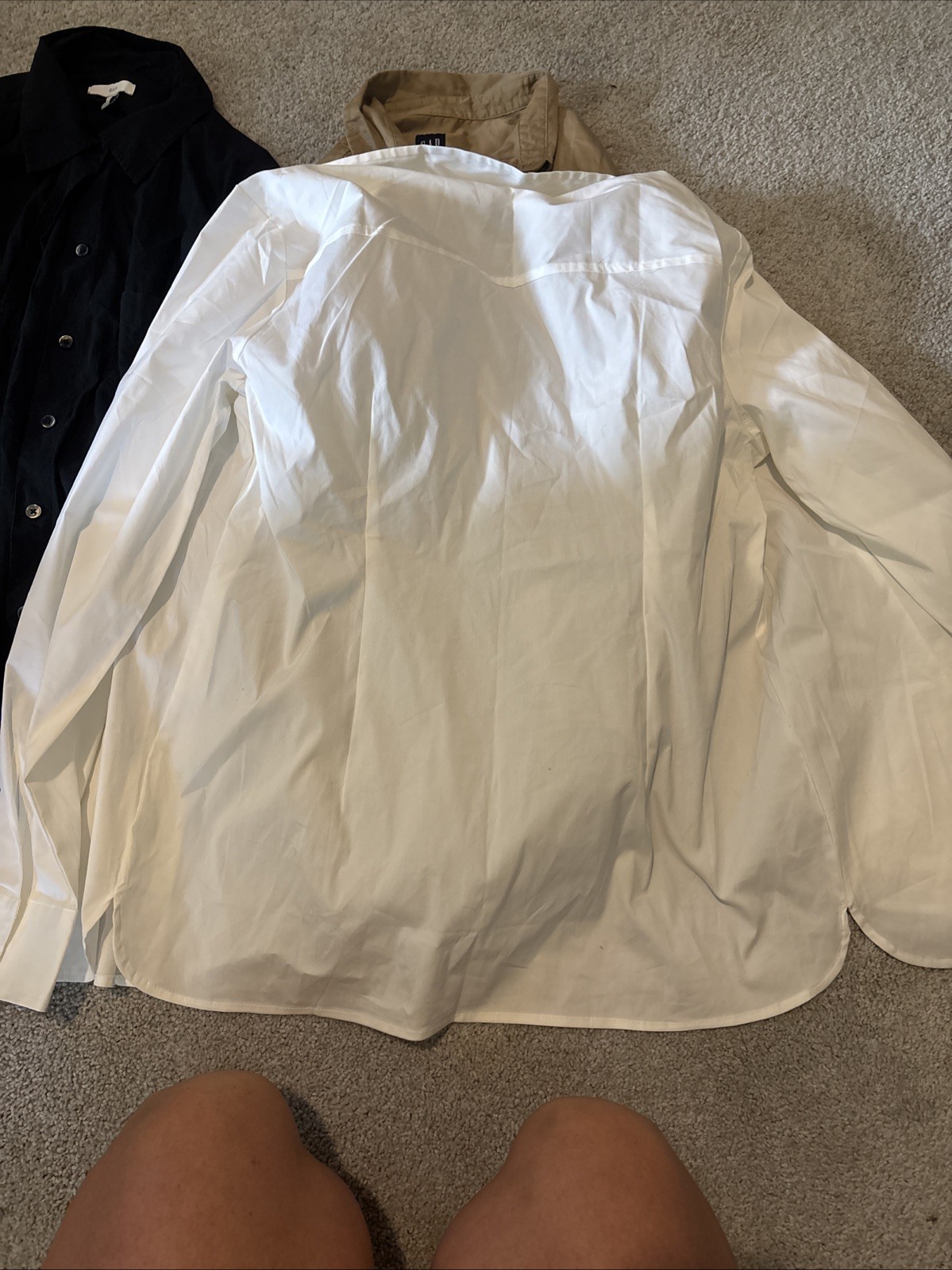 Lot Of Three Womans GAP2/1ann Taylor Button Down Shirts Size M