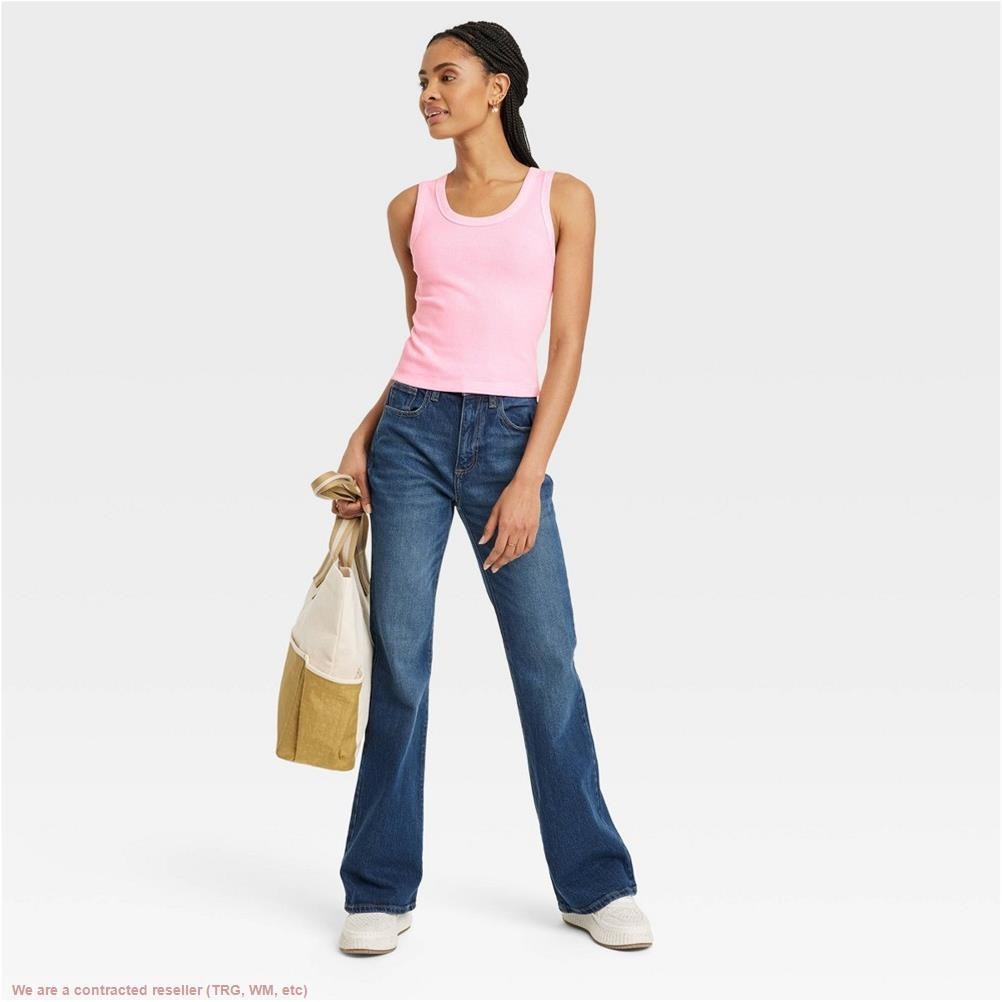 Women’s Shrunken Rib Tank Top – Universal Thread Pink M *SEE DEAL!!!*