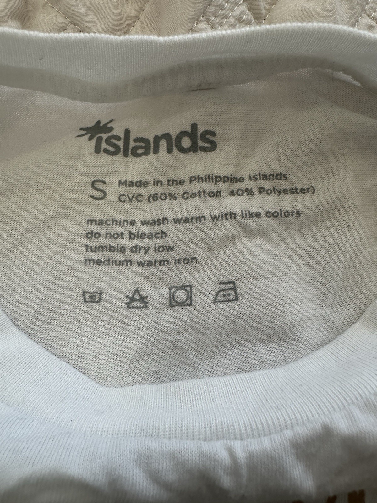 White Graphic T-Shirt Boracay Philippines Island Paradise Women’s Size Small