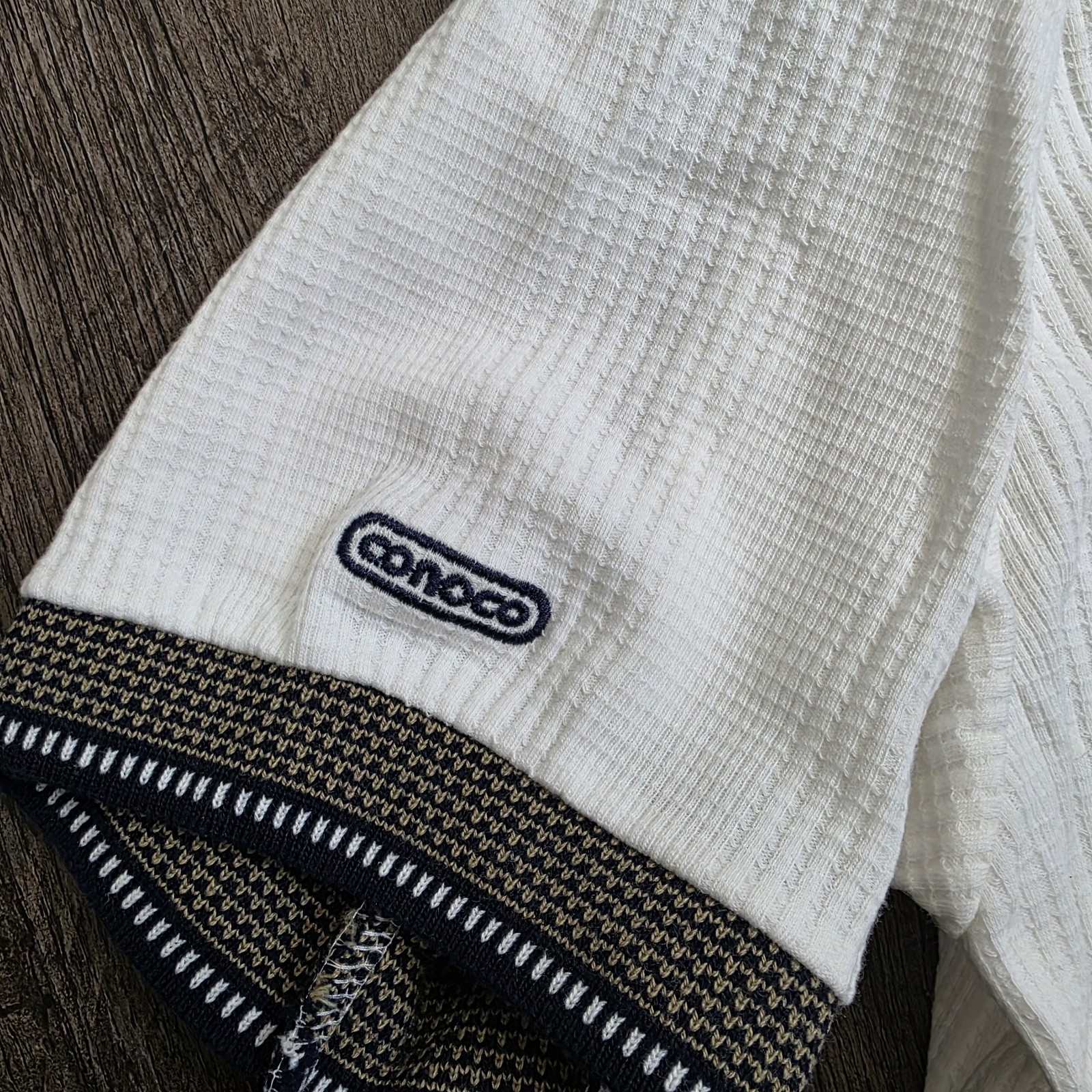 Vintage 90s Conoco Polo Shirt Womens Large White Combed Cotton Vantage Oil & Gas