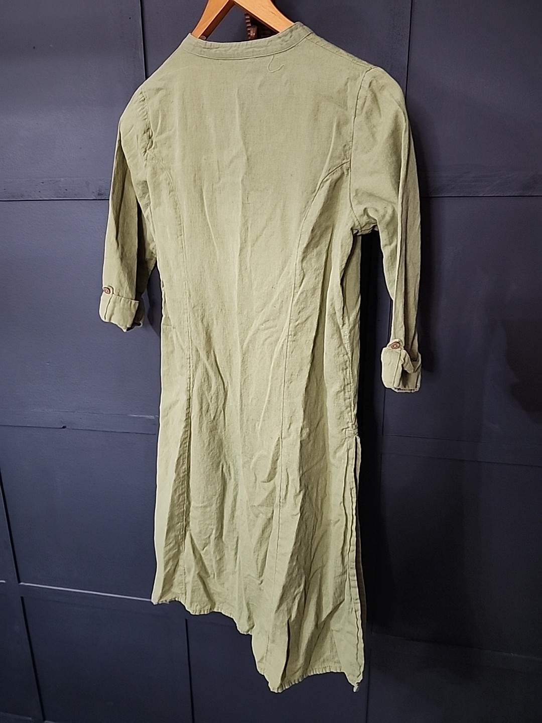 Zudio 100% Cotton and Linen Shirt, Green, Long, Runs Small