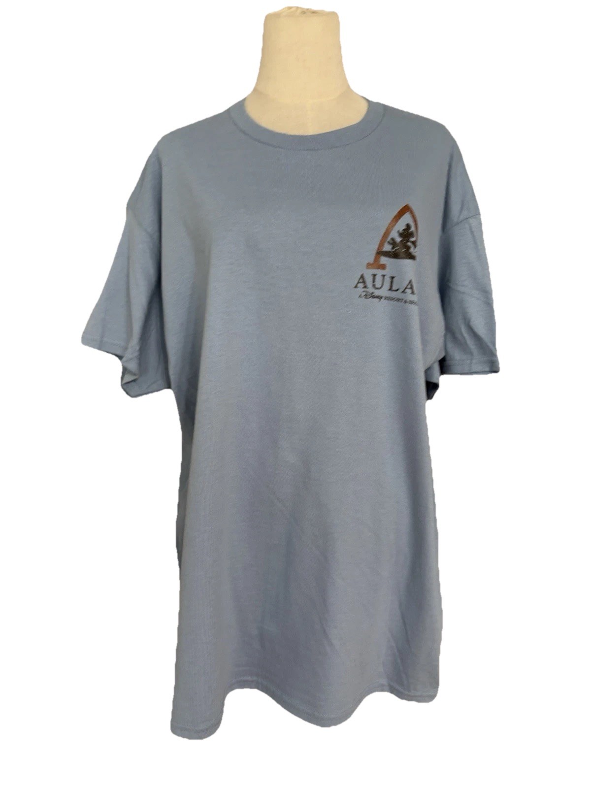 Disney Aulani Resort & Spa Hawaii Mickey Mouse Blue T-shirt Aloha XL Unisex
