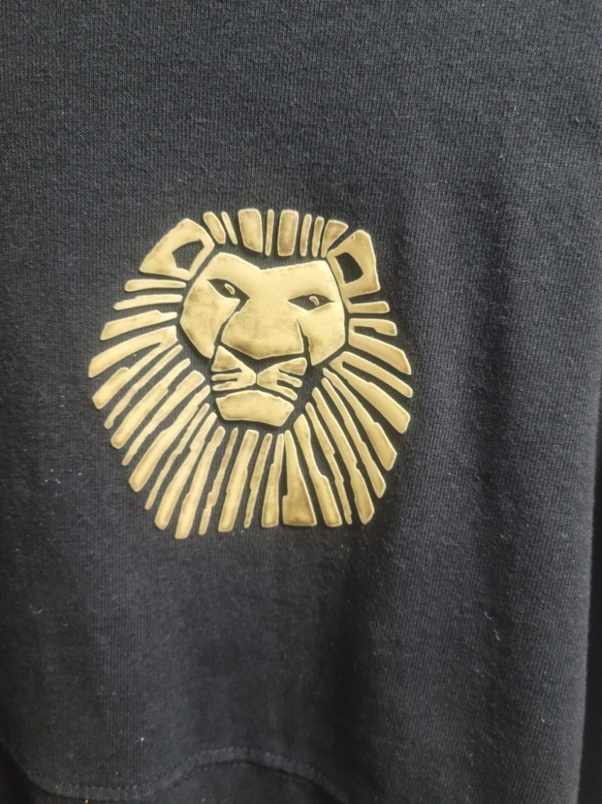 * Disney Shirt Women’s Large Lion King Spirit Jersey Long Sleeve Black & Gold *