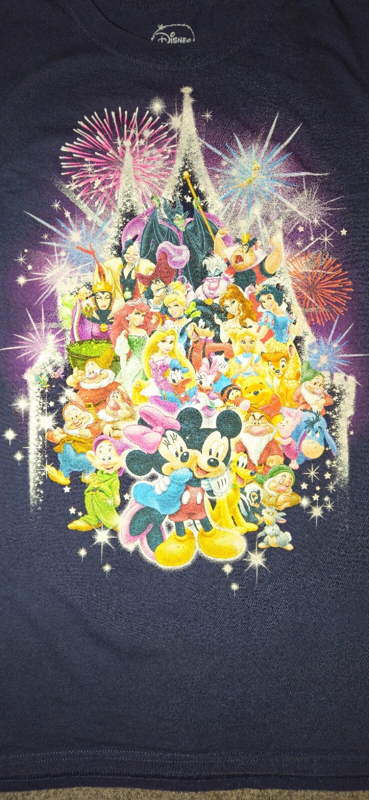 Disney Princess & Villain’s 2000’s TShirt Size 12-14 Women’s Sz L Mickey Mouse