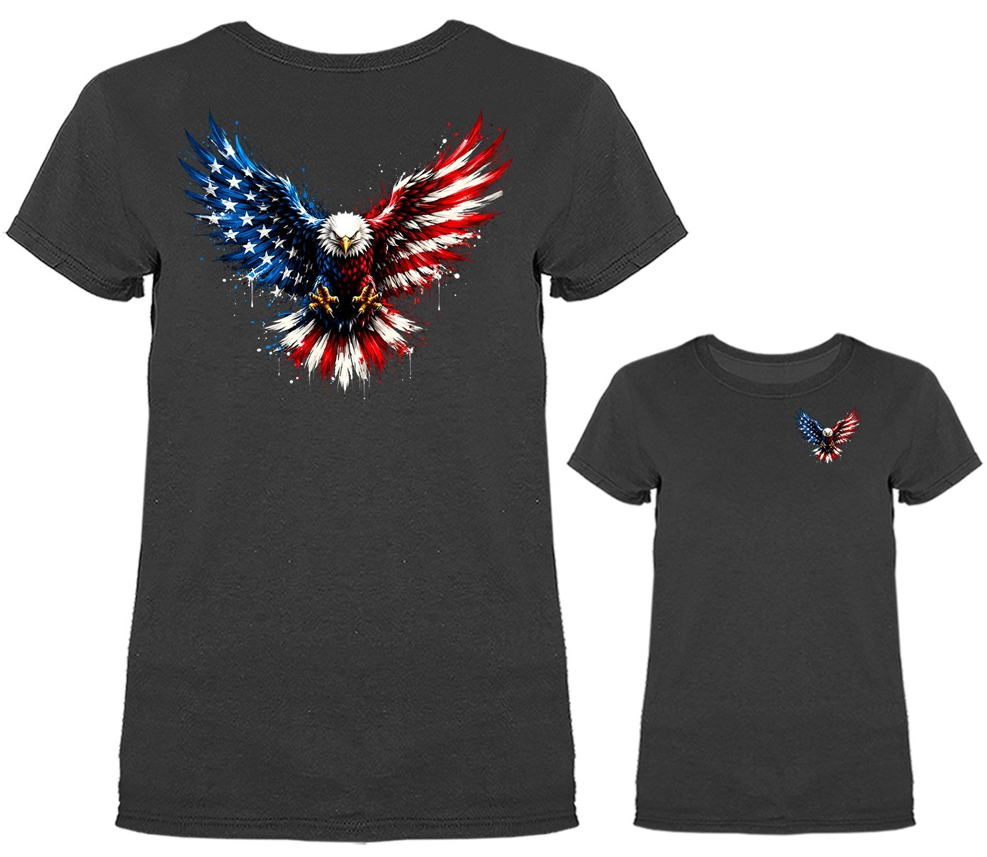 American Flag Patriotic Bald Eagle USA 4th of July T-shirt