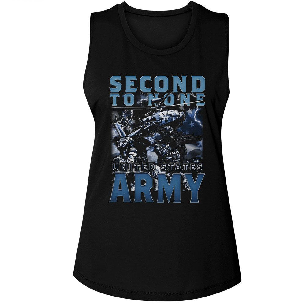 United States Armed Forces U.S. Army Second To None Women’s Muscle Tank T Shirt