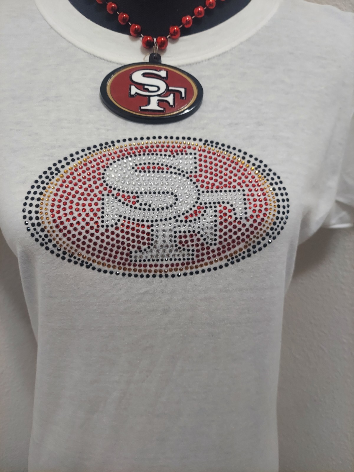San Francisco 49ers Womens Fitted T-shirt Multiple Sizes Available S,M,L,XL,2XL