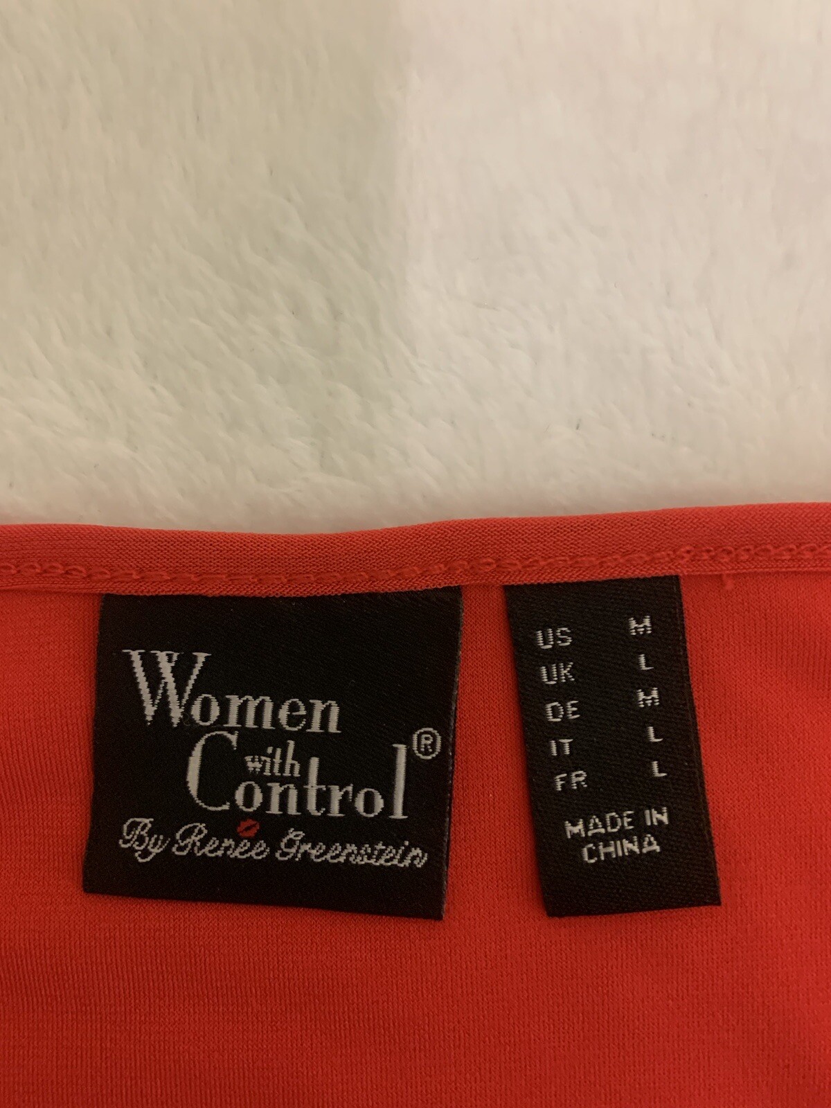 Women With Control Womens Pull On Blouse/Shirt/Top Size M Red