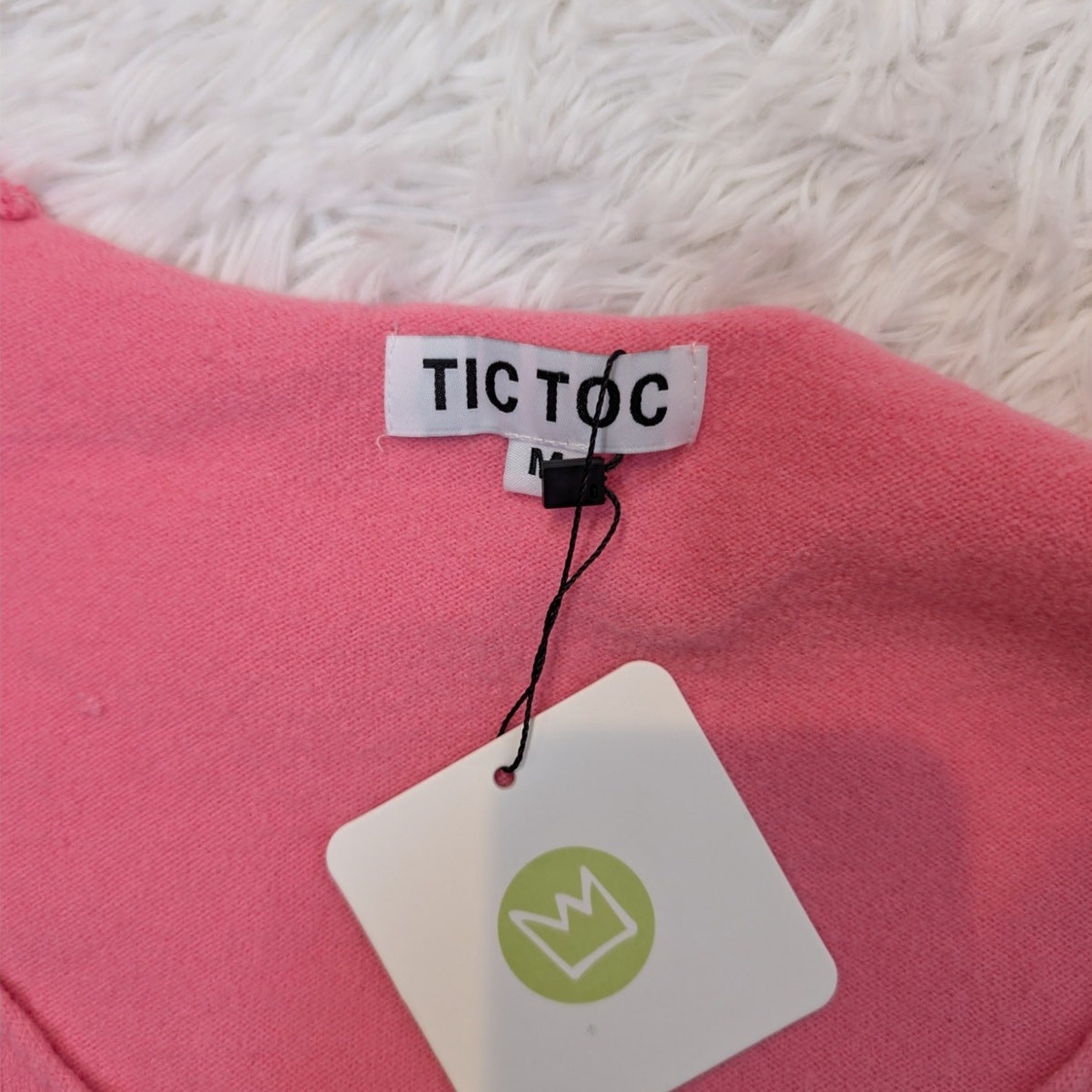 Tic Toc Pink Cutout Knit Crop Top – Y2K Style Baby Tee