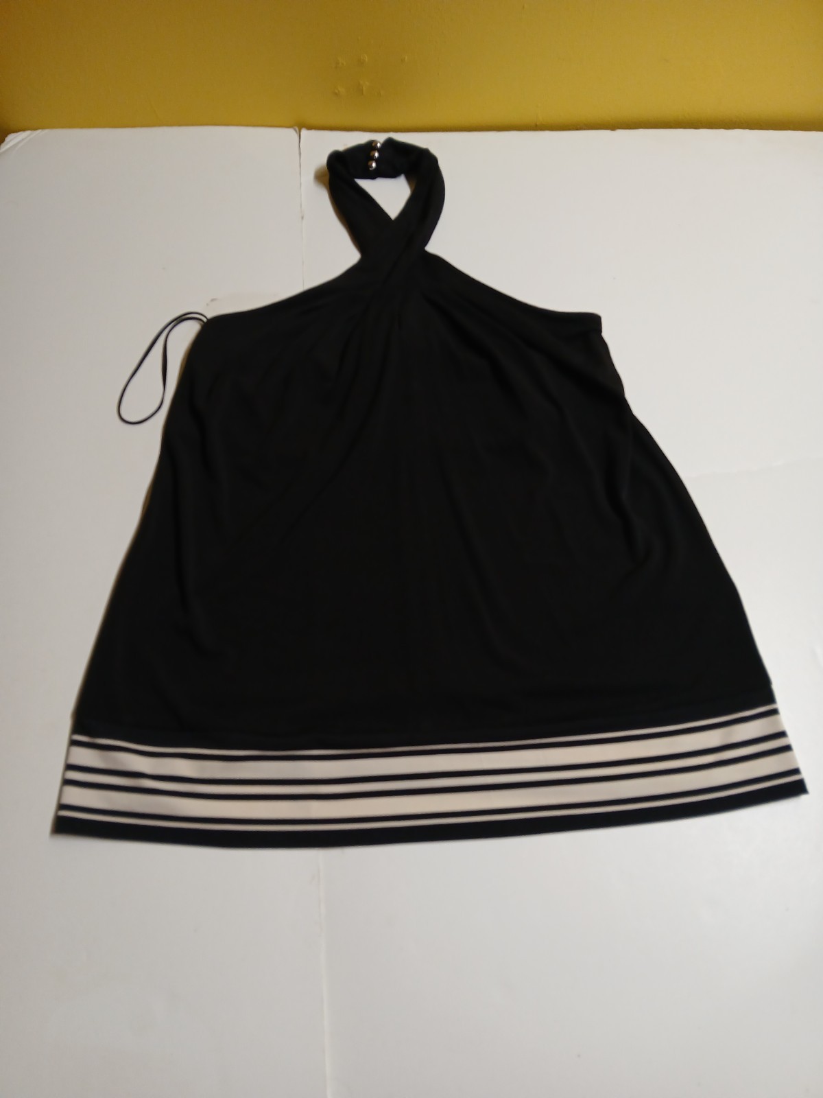 Michael Korea black sleeveless halter blouse small women’s