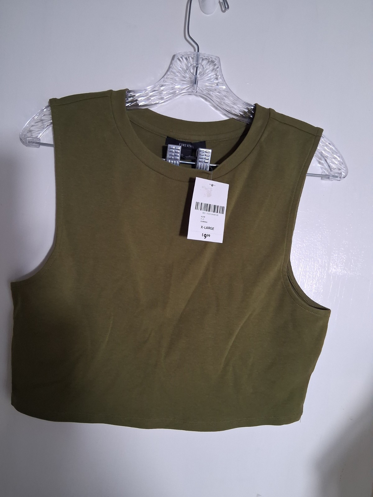 Forever 21 Olive Green Crop Top