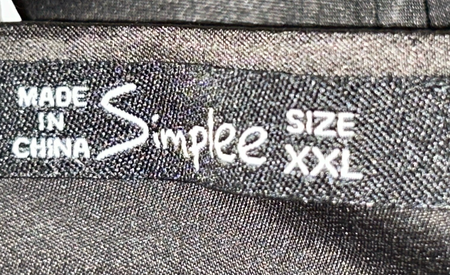 SIMPLEE Shirt Scoop Silky Black Adjustable Strap Woman Plus Size 2X or XXL