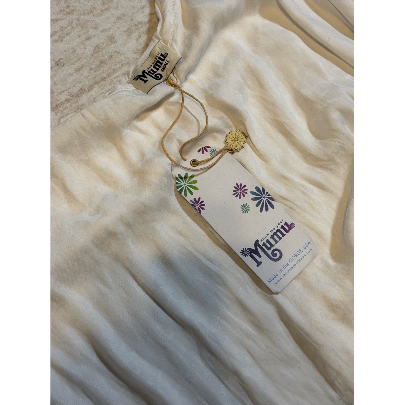 Show Me Your MuMu Cream One-Shoulder Ruffle Blouse