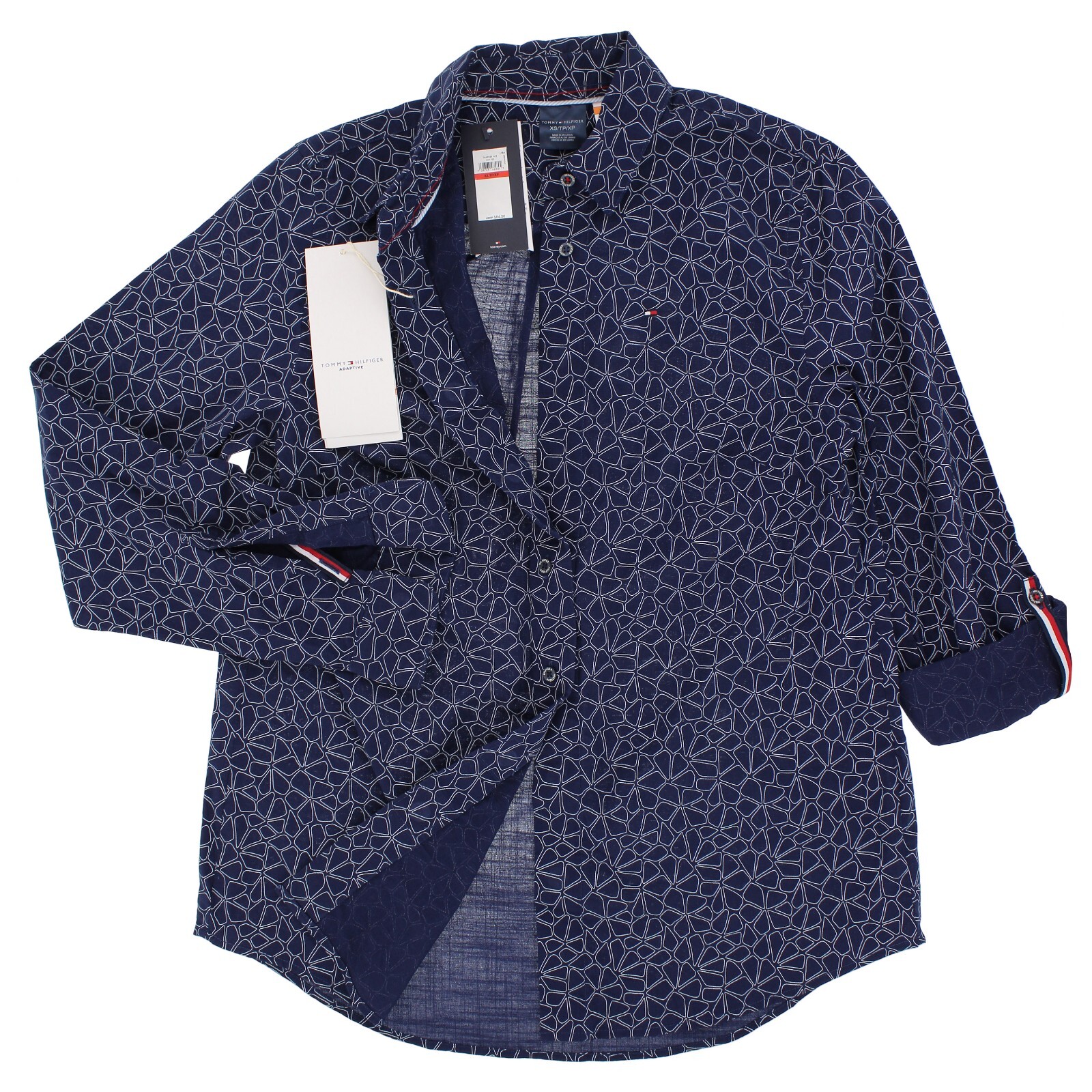 Tommy Hilfiger Dress Shirt, Women’s Adaptive Long Sleeve Blouse MSRP: $65