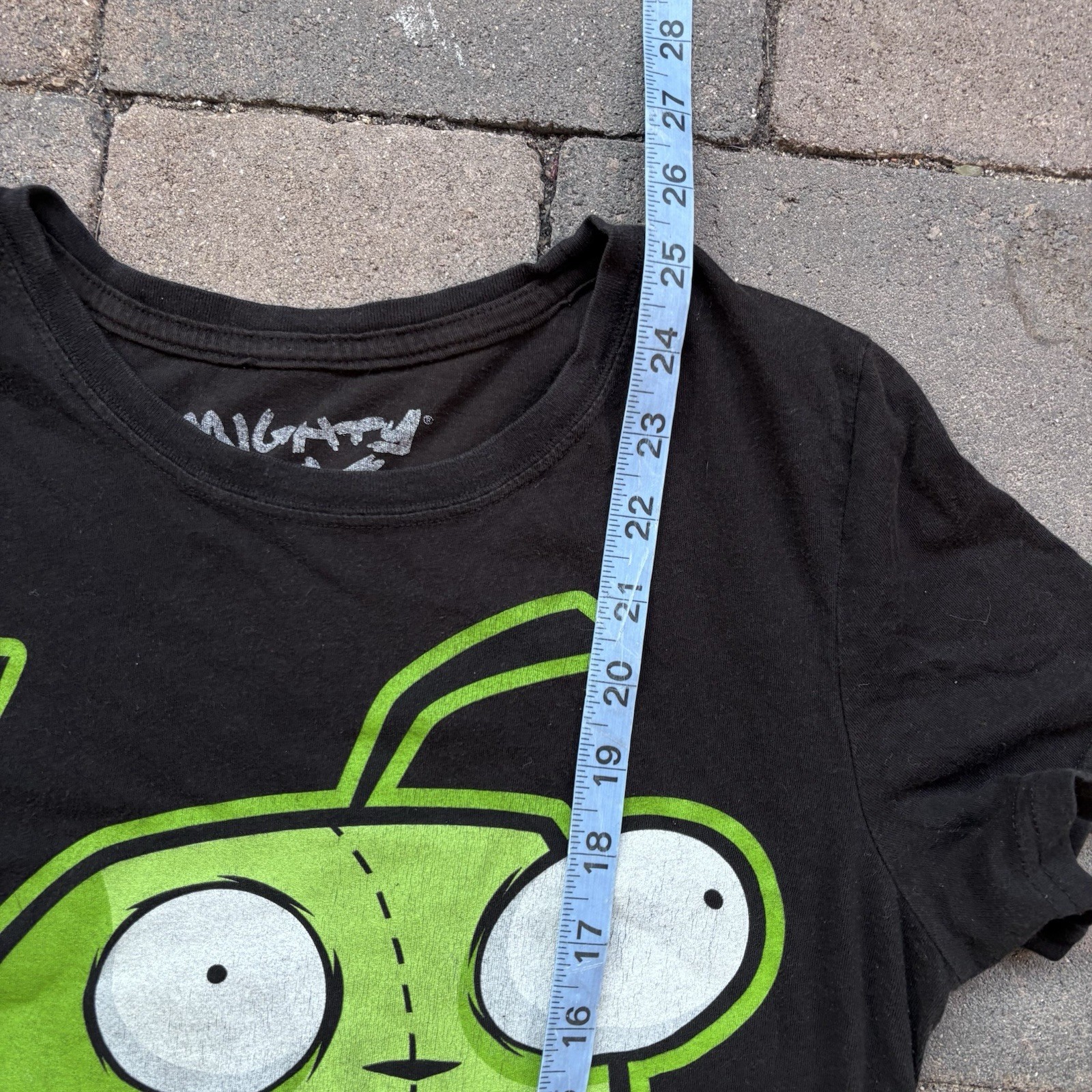 Vintage 2011 Mighty Fine Invader Zim Gir Graphic T Shirt Women’s Medium Y2K