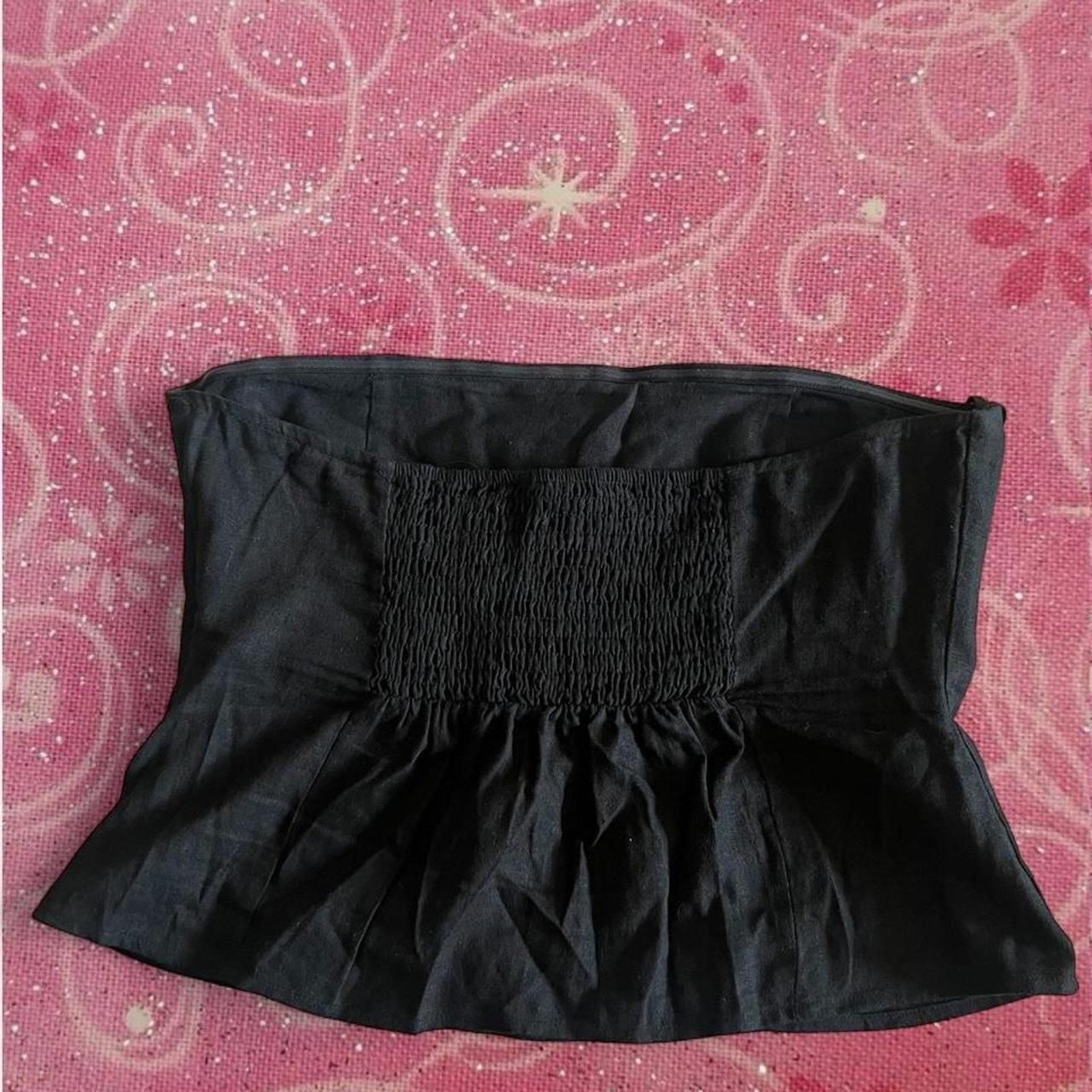 Forever 21 Black Linen Tube Top