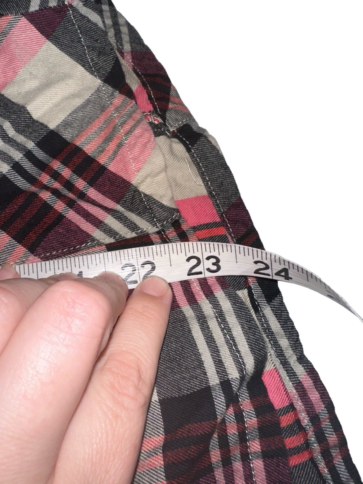 Columbia Womens Slide Rock Button Front Flannel Shirt Sz S Pink Black Plaid