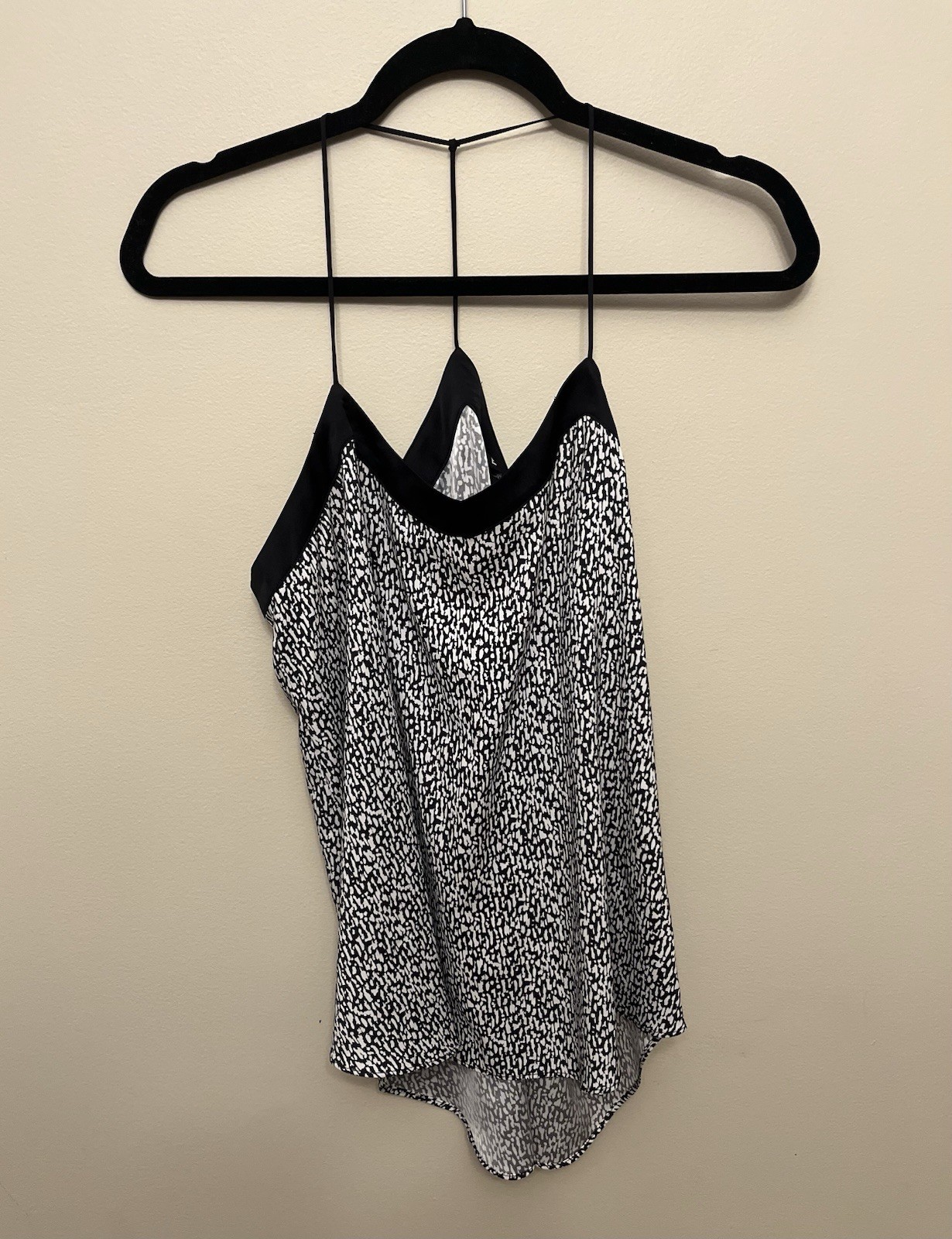 NWT Express Strappy Tank Top Women’s Size Small Black White Classic Summer