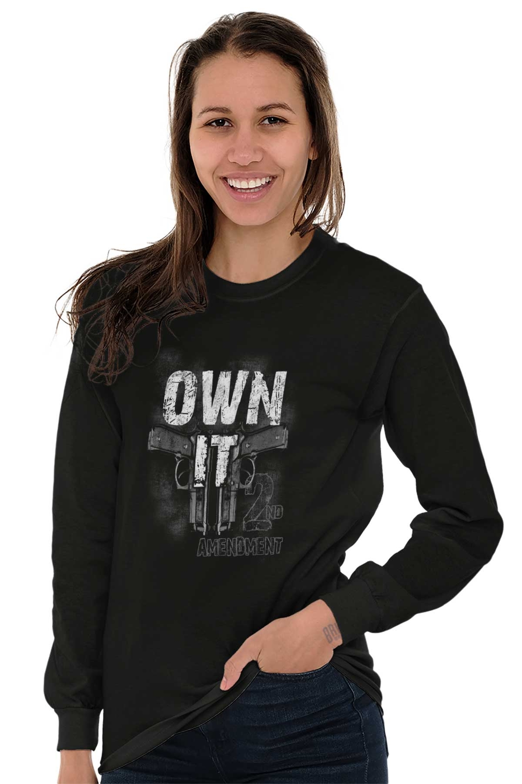 Gun Rights 2nd Amendment Bear Arms 2A Gift Long Sleeve Tshirt for Men or Women