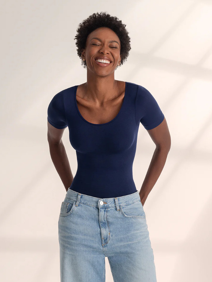 Shapermint Essentials All Day Every Day Short Sleeve Shaping T-Shirt