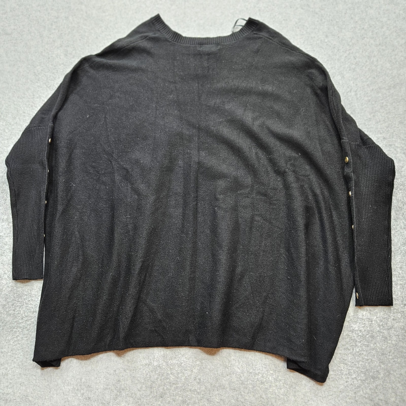 RXB Women’s Small Black V-neck long sleeves with Elbow Buttons
