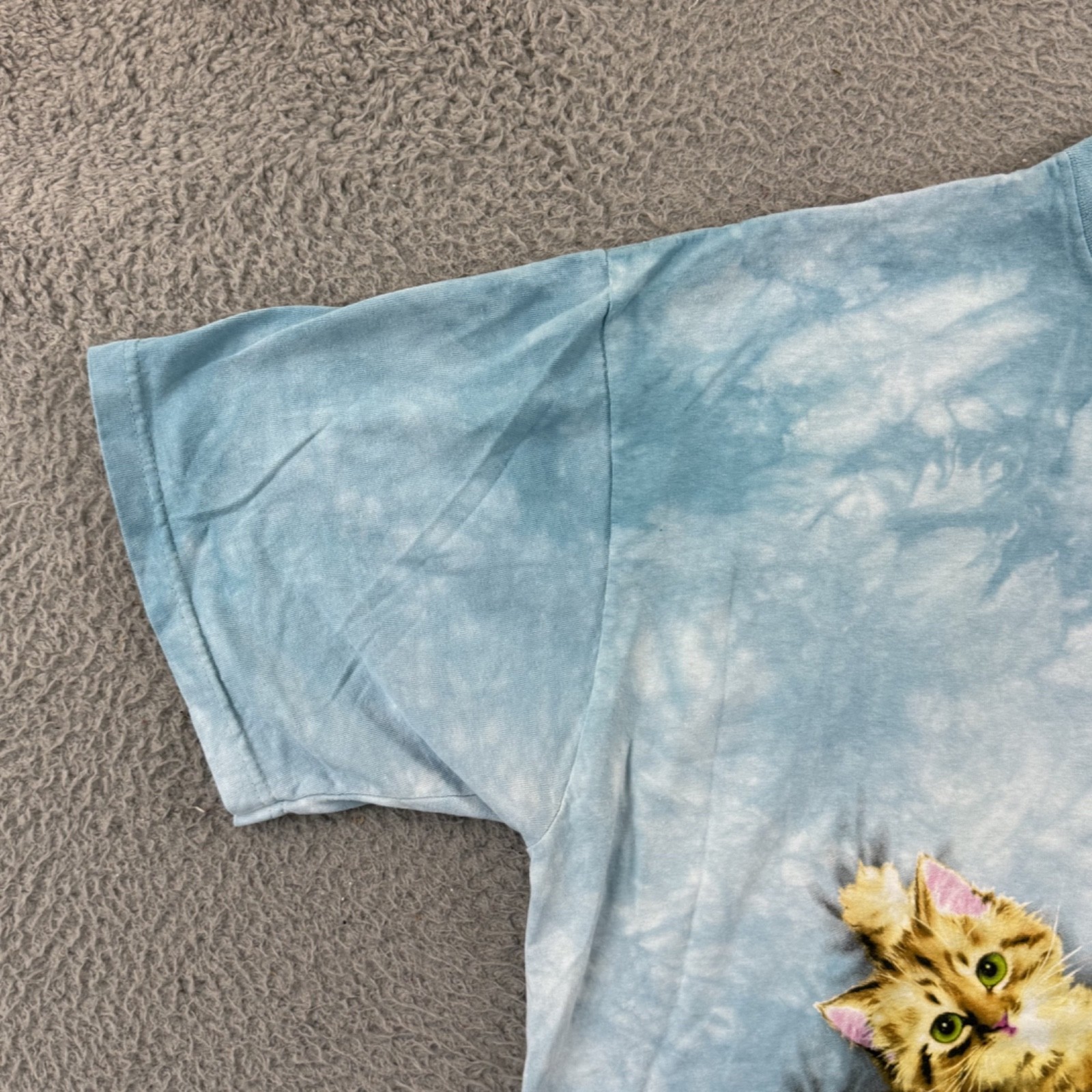 Vintage The Mountain Kitten Mouse Shirt Adult XL Print Tie Dye Art Cat Animals