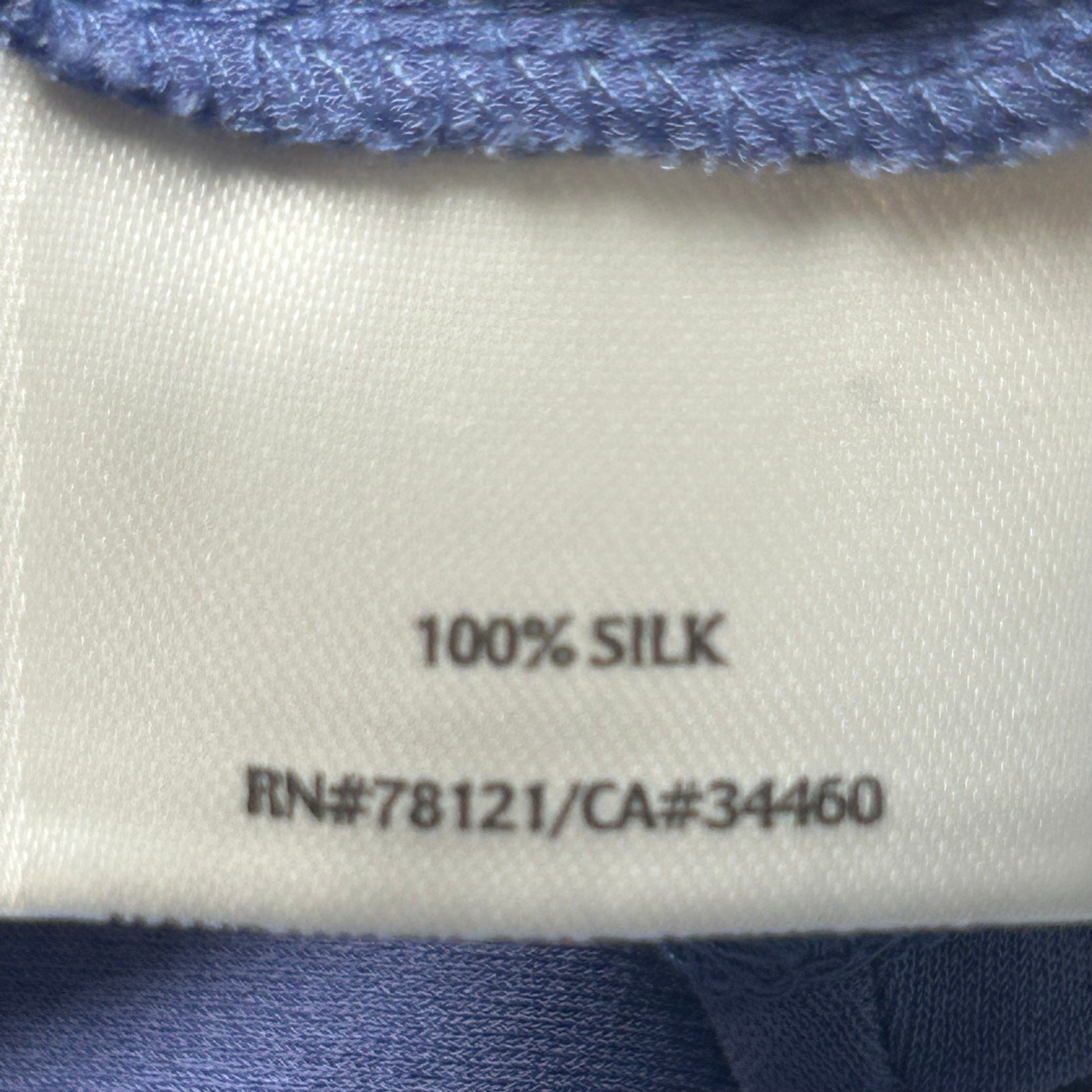 Eileen Fisher woman 100% silk pintuck detail sleeveless periwinkle tunic tank 1X
