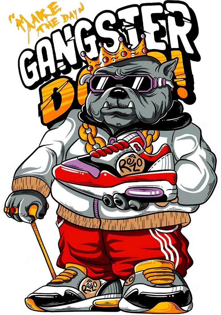 Men’s Graphic T-Shirt – Street Art, Chicano, Gangster, Skull, Lowrider Style Tee