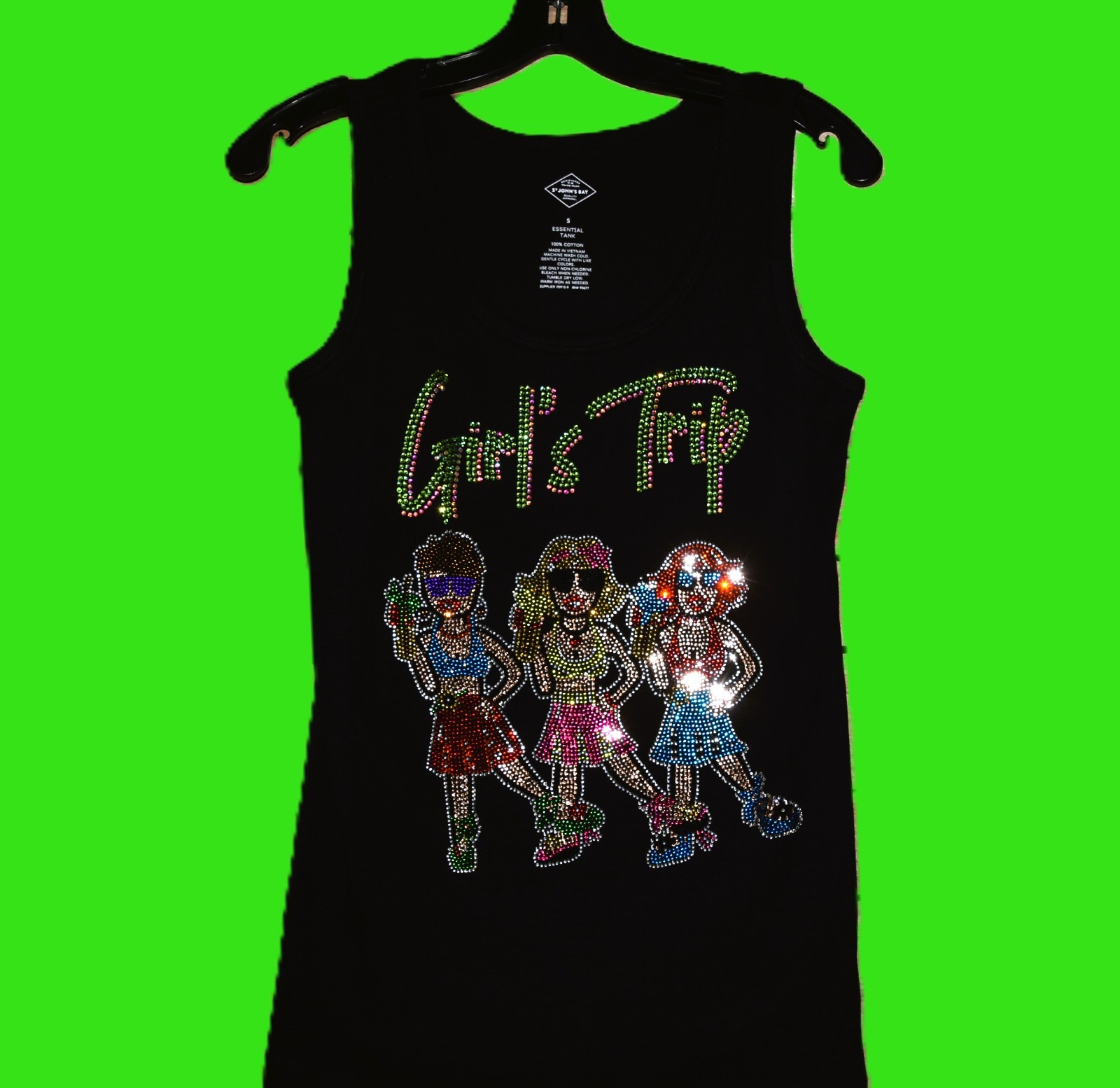 Girls Trip AB rhinestone bling shirt or tank XS S M L XL XXL 1X 2X 3X 4X 5X