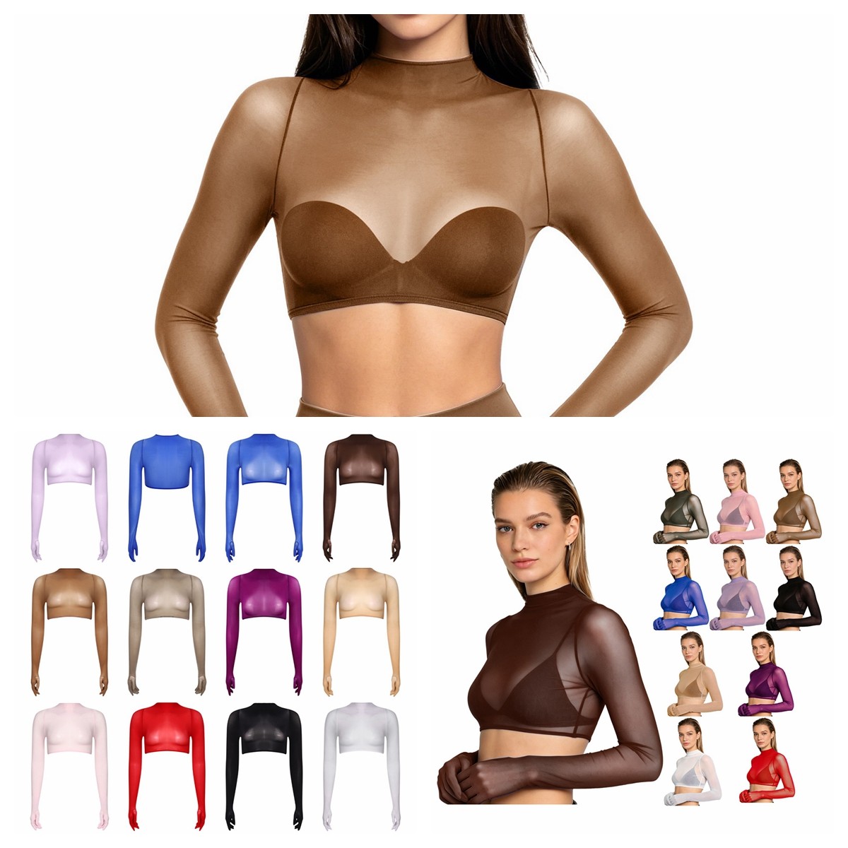 US Women’s Sexy See Through Mesh Sheer Tank Crop Top Clubwear Party Tee Lingerie