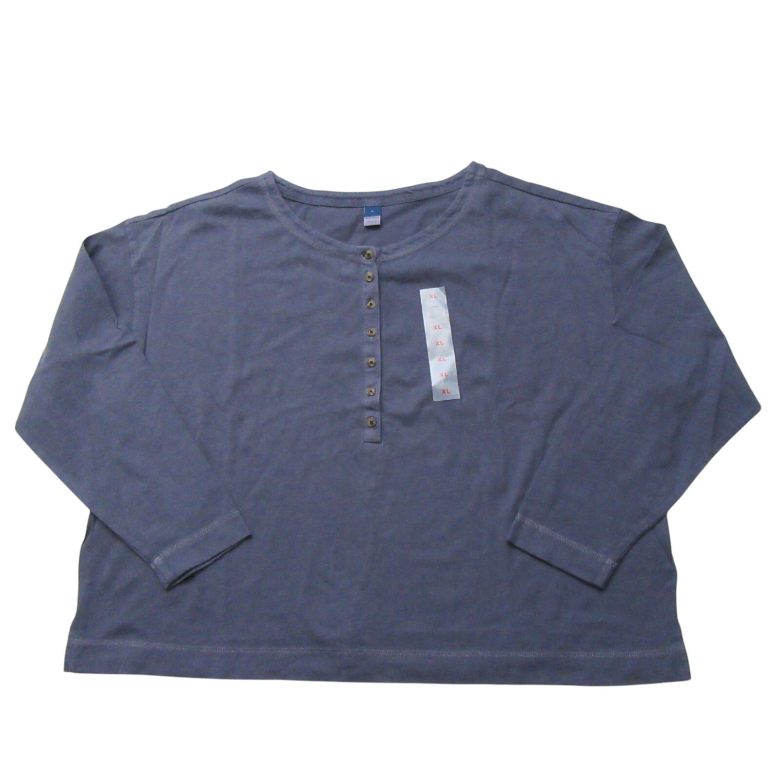 Old Navy Women’s Long Sleeve Henley T-Shirt Top – Regular, Tall, Plus Sizes