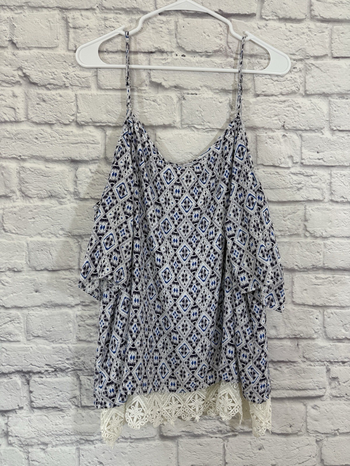 NWT Stitch Fix Skies Are Blue Langlock Cold Shoulder Blouse Size XXL Top
