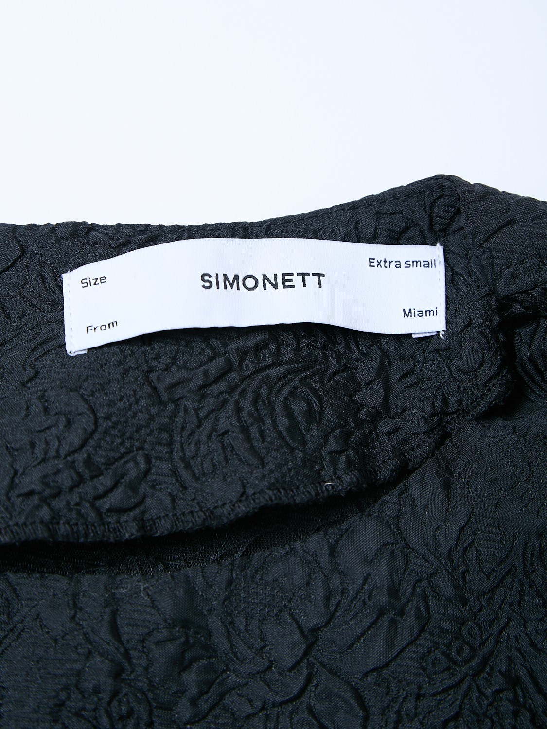 Simonett Puff Sleeve Structural Victorian Textured Japandi Scandi Style XS Top