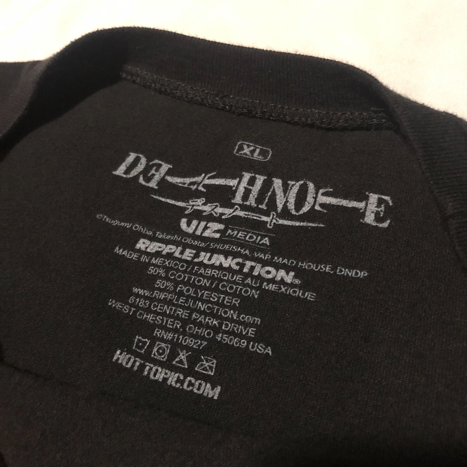 Anime Manga Black Death Note ‘The Lovers’ Ripple Junction Japan T Shirt – XL