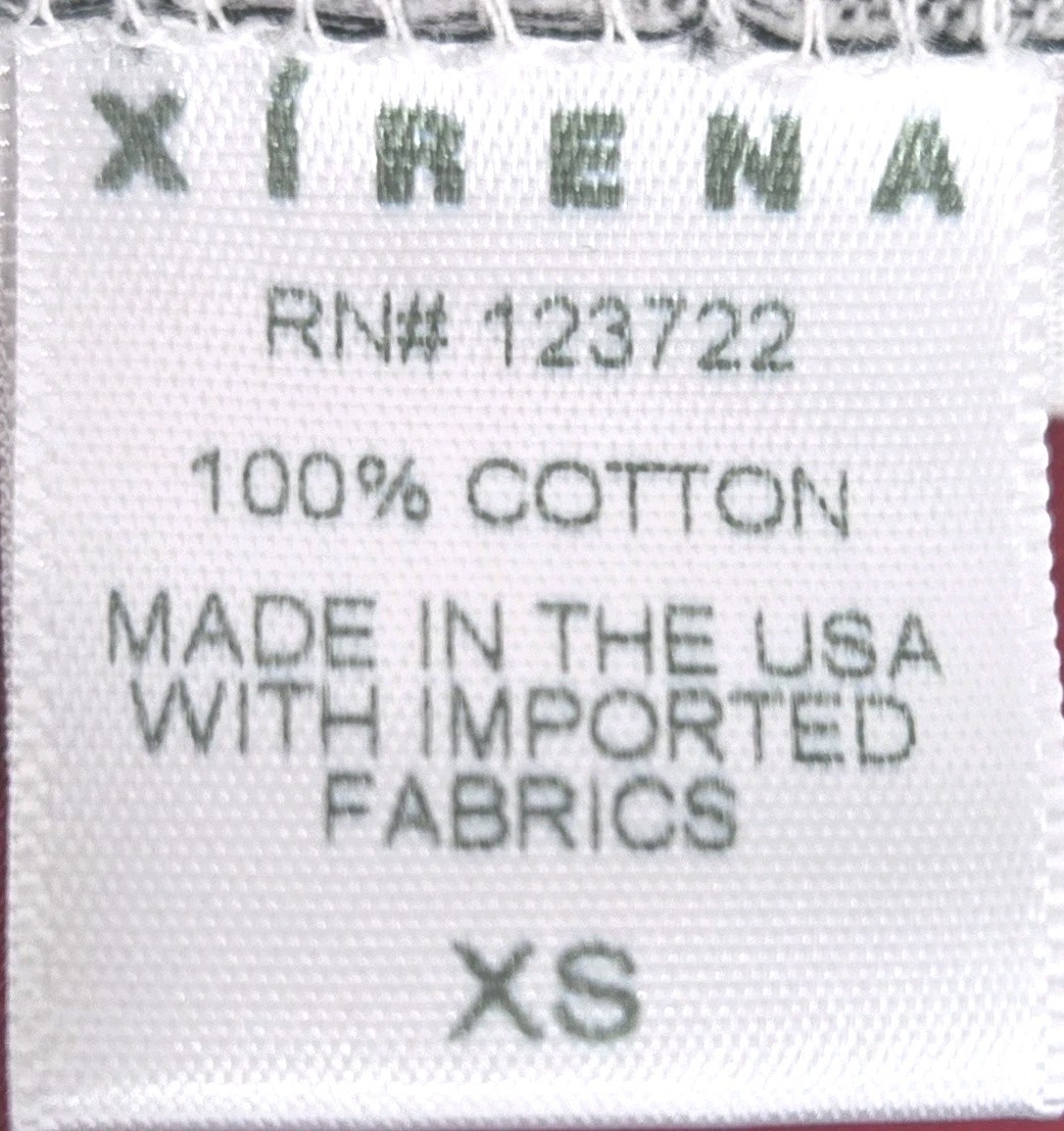 Xirena Striped Bateau Neckline Cotton Top, Women’s Sz XS, EUC