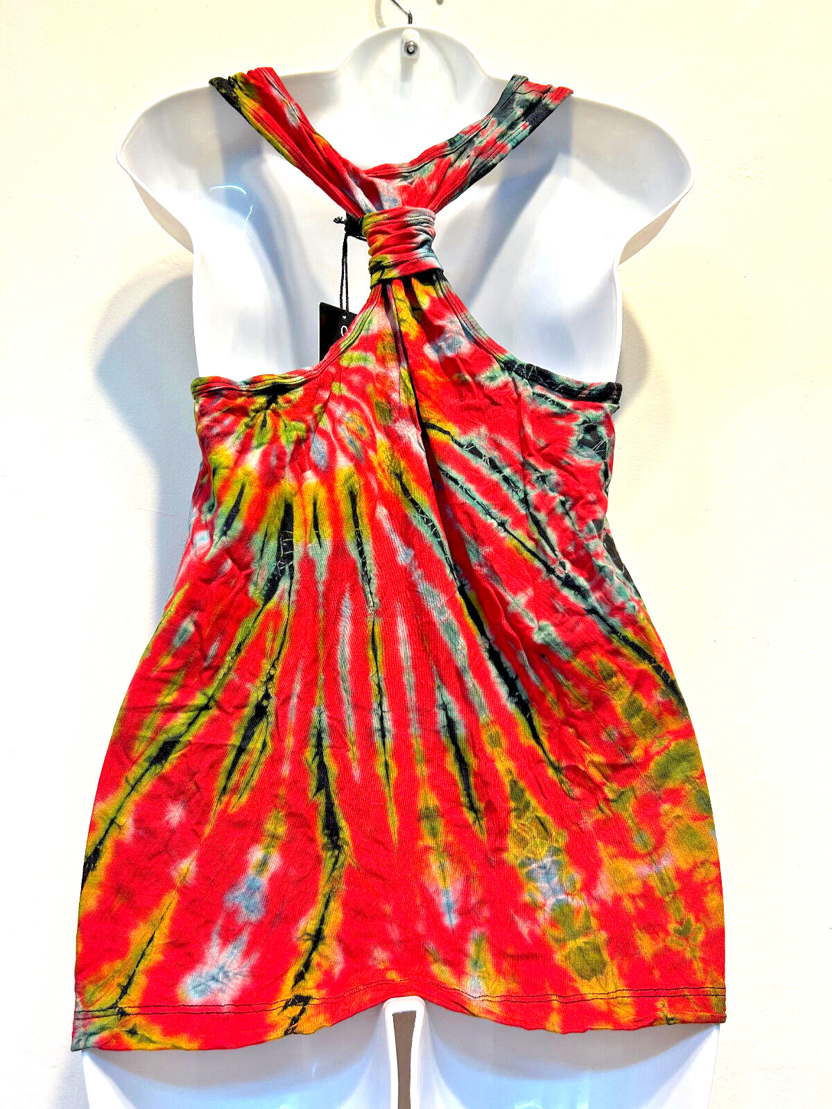 Nwt SACRED THREADS mudmee tie dyed knit viscose spandex tank TOP M Free shipping