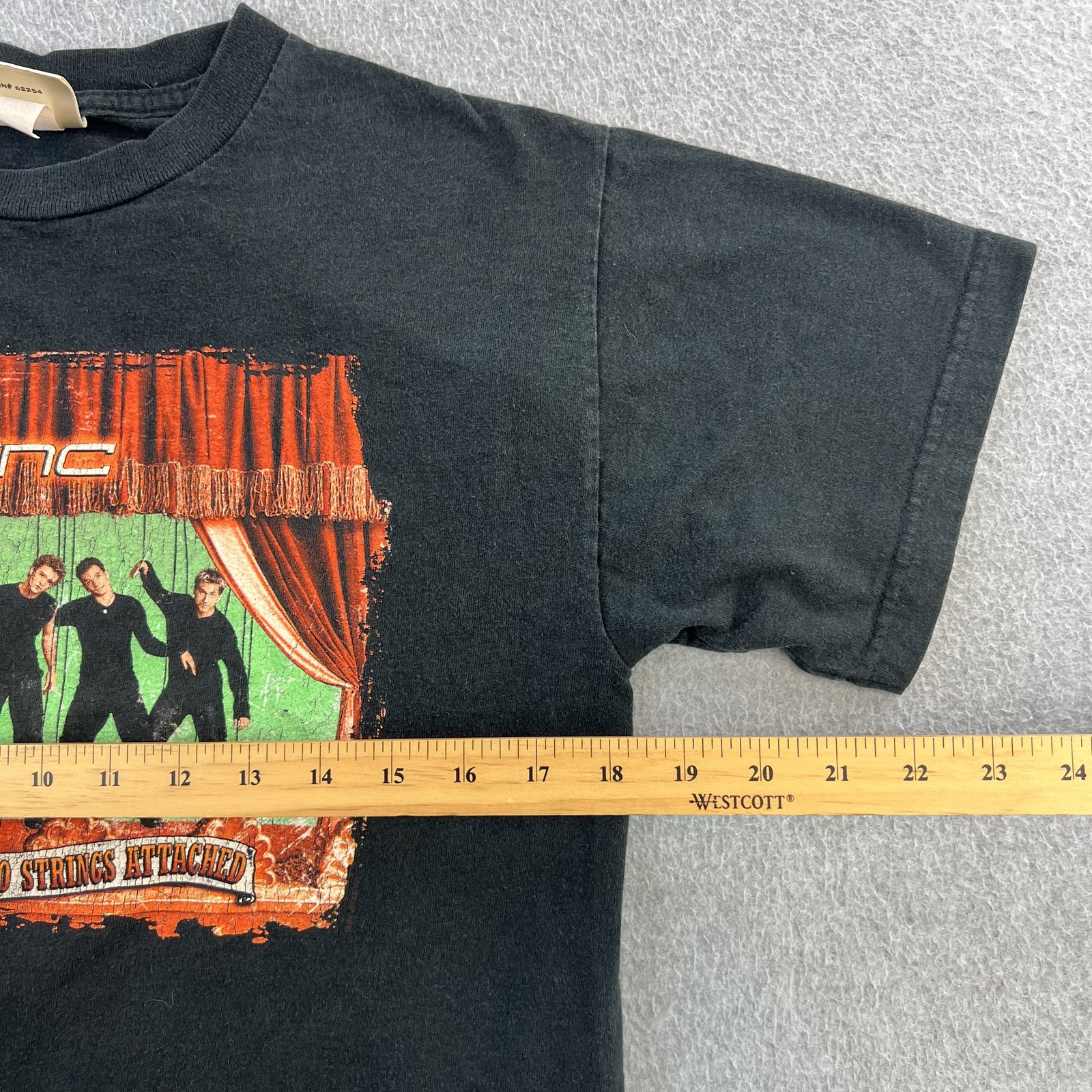 Vintage NSYNC Shirt Womens Large Black No Strings Attached Tour Band Pop Music