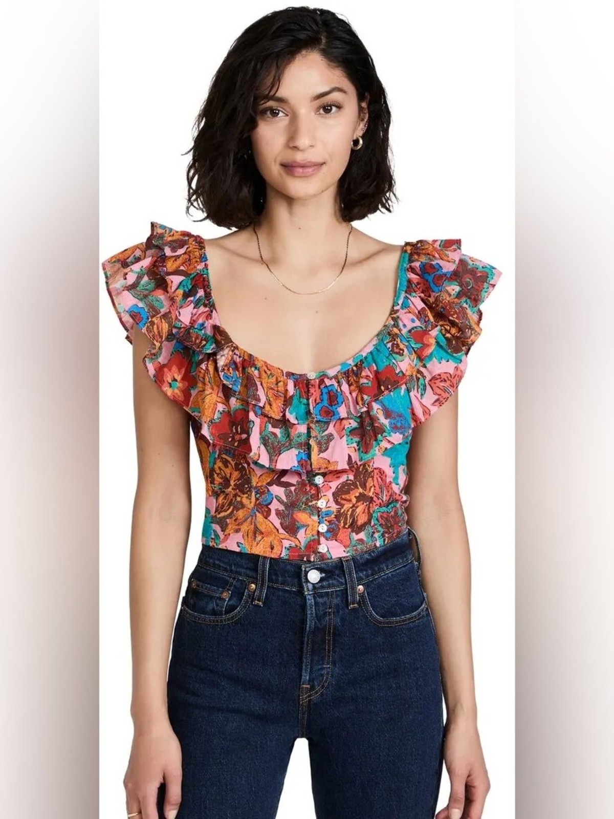 Love The Label Goldie Top Bohemian Small