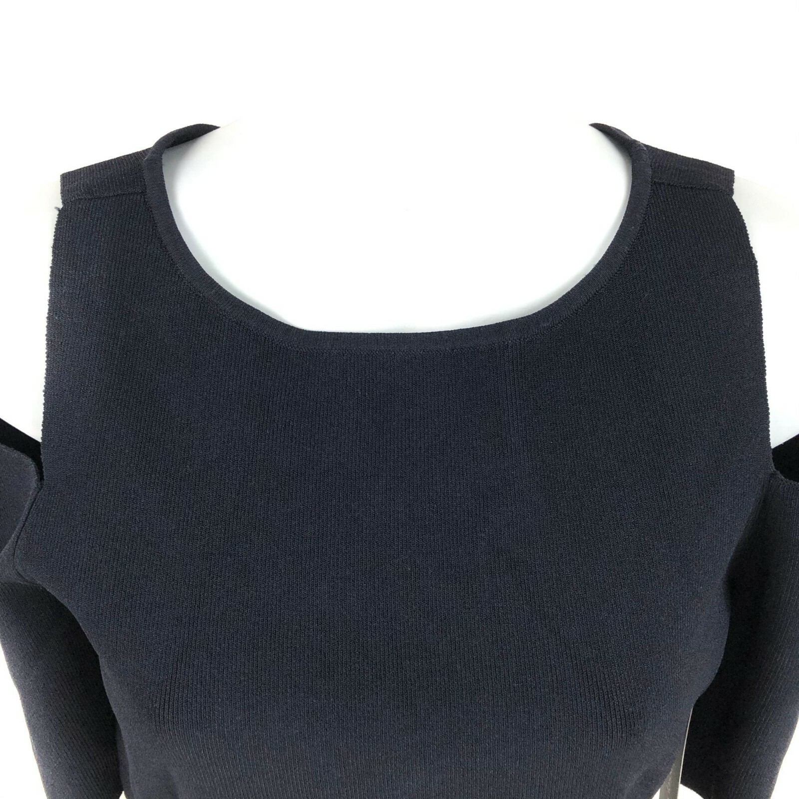$179 New Nordstrom Classiques Entier Cold Shoulder Top In Navy Size XS